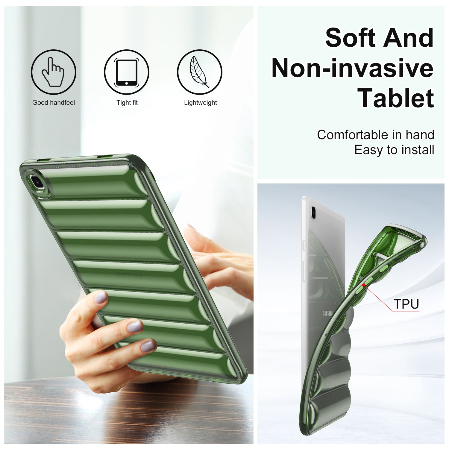 For Samsung Galaxy Tab A7 Lite 8.7-inch T225 T220 TPU Back Cover Down Jacket Design Drop Protection Tablet Case For Samsung Galaxy Tab A7 Lite 8.7-inch T225 T220 TPU Back Cover Down Jacket Design Drop Protection Tablet Case